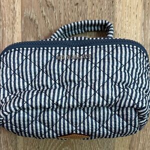 NWOT MZ Wallace metro accordion cosmetic pouch in seersucker